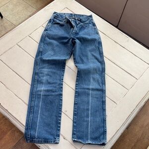 Wrangler Men's Blue Straight Jeans